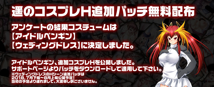 コスプレH追加パッチ告知 コスプレH追加パッチ告知
